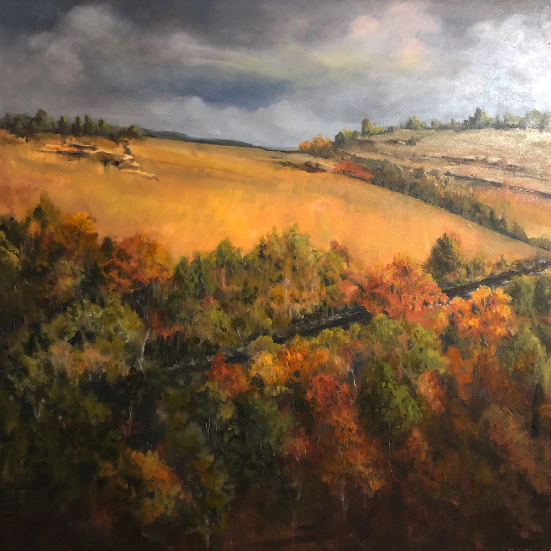 Acrylic on canvas, After the Storm