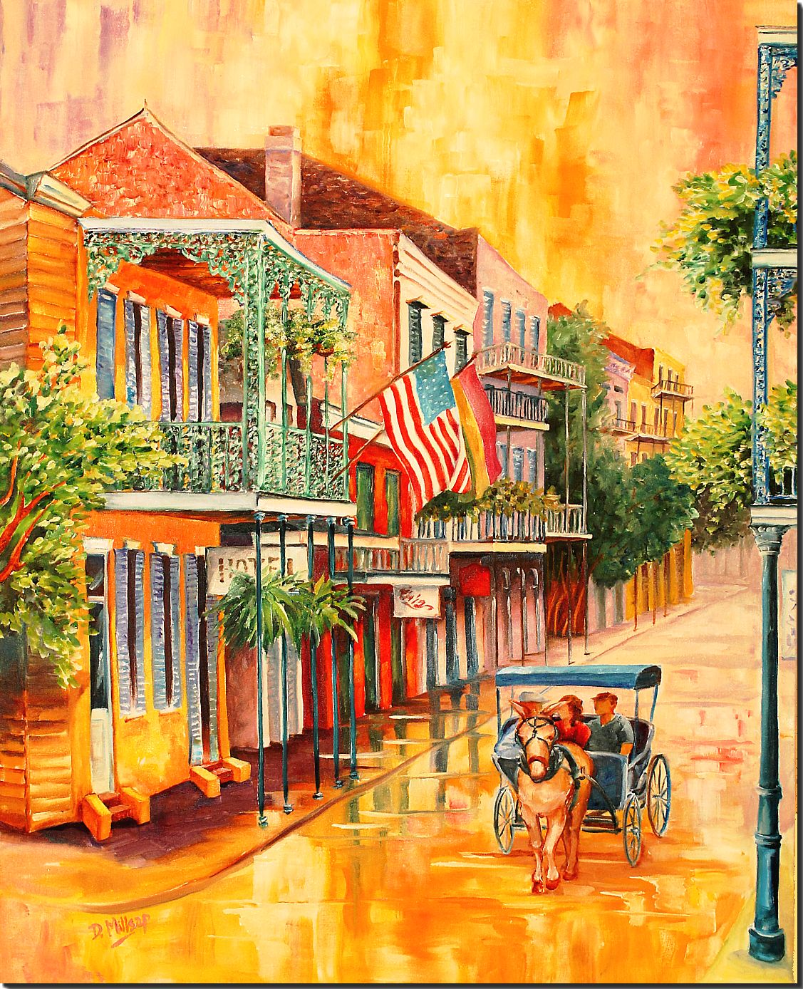 Carriage on Royal Street by Diane Millsap