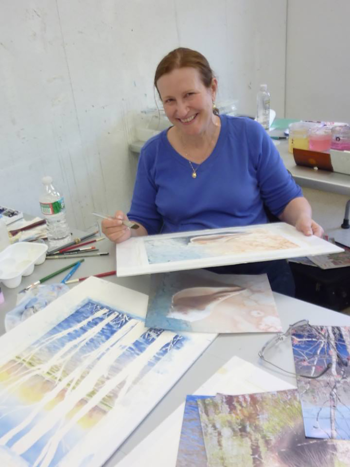 Watercolors underway