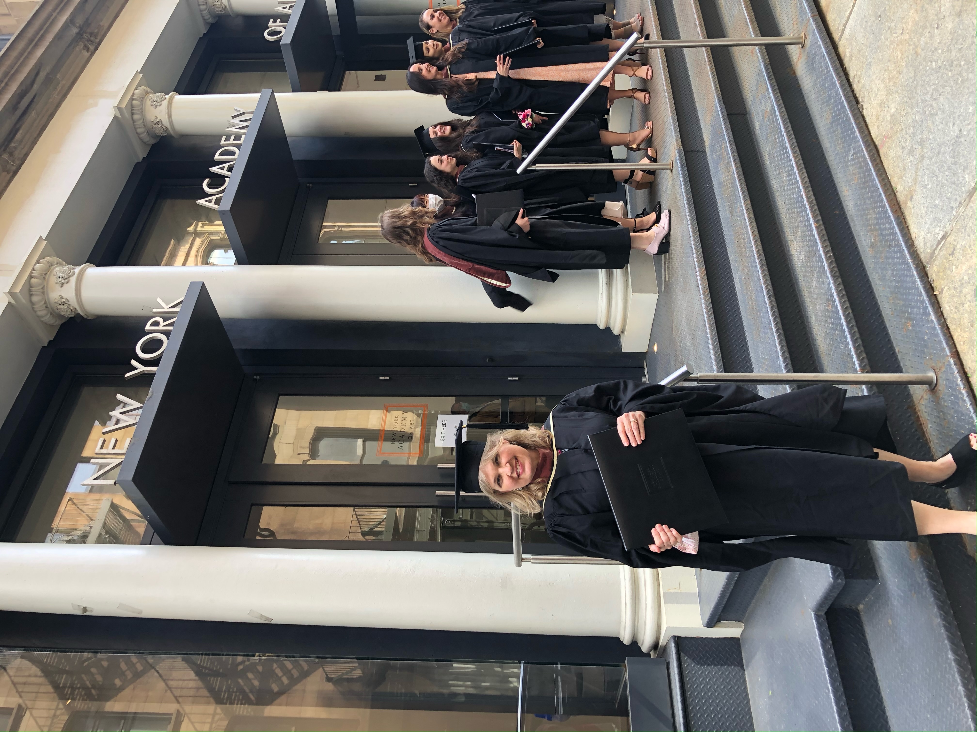 Julie Barbeau at New York Academy of Art graduation