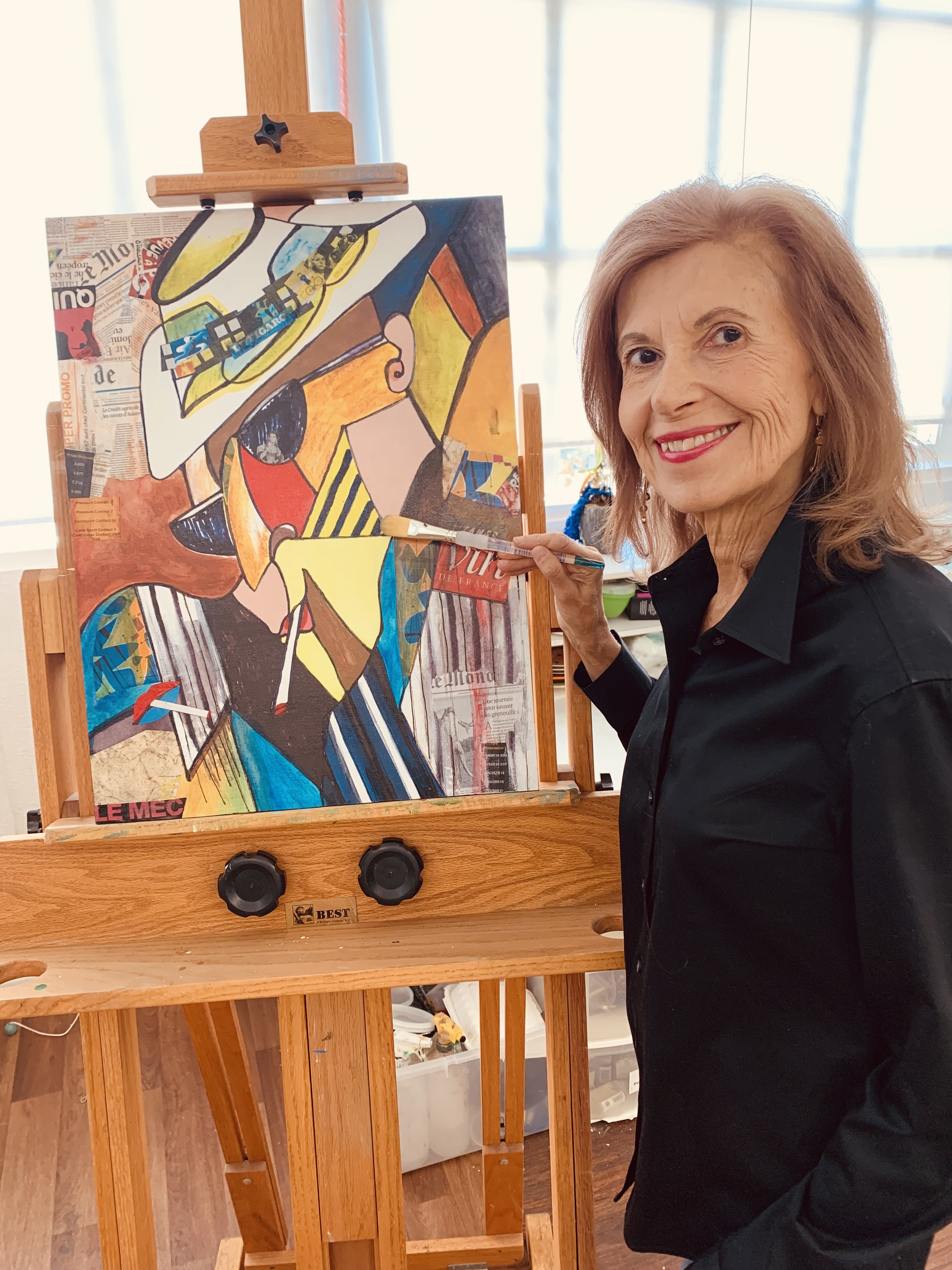 Mary Karlton in her studio