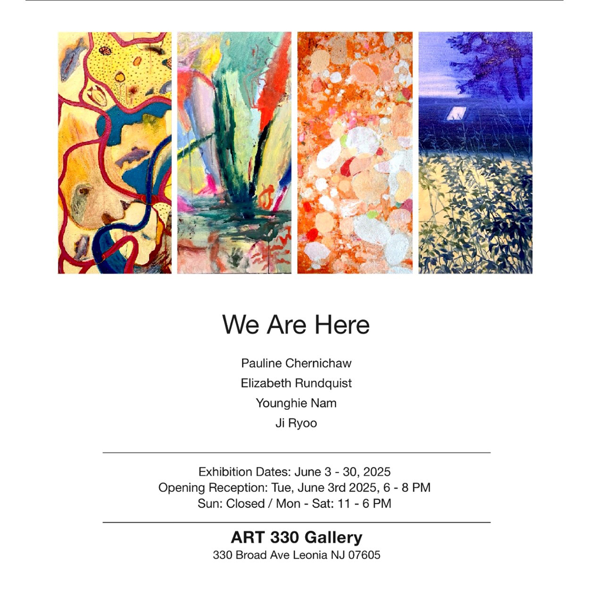 WE ARE HERE invitation