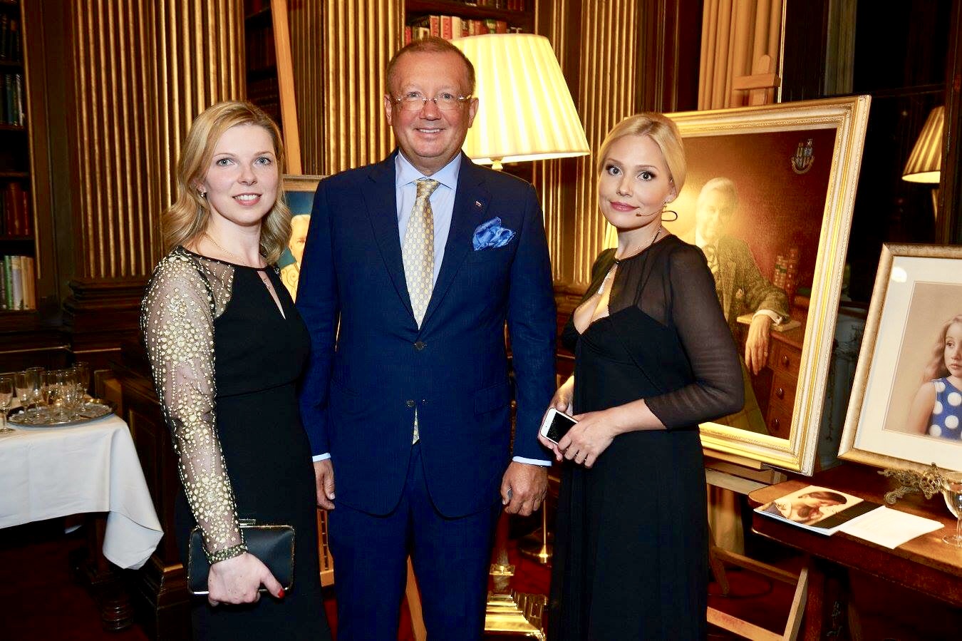Svetlana Cameron, Ambassador of Russia Alexander Yakovenko, TV Presenter Maria Tretyakova