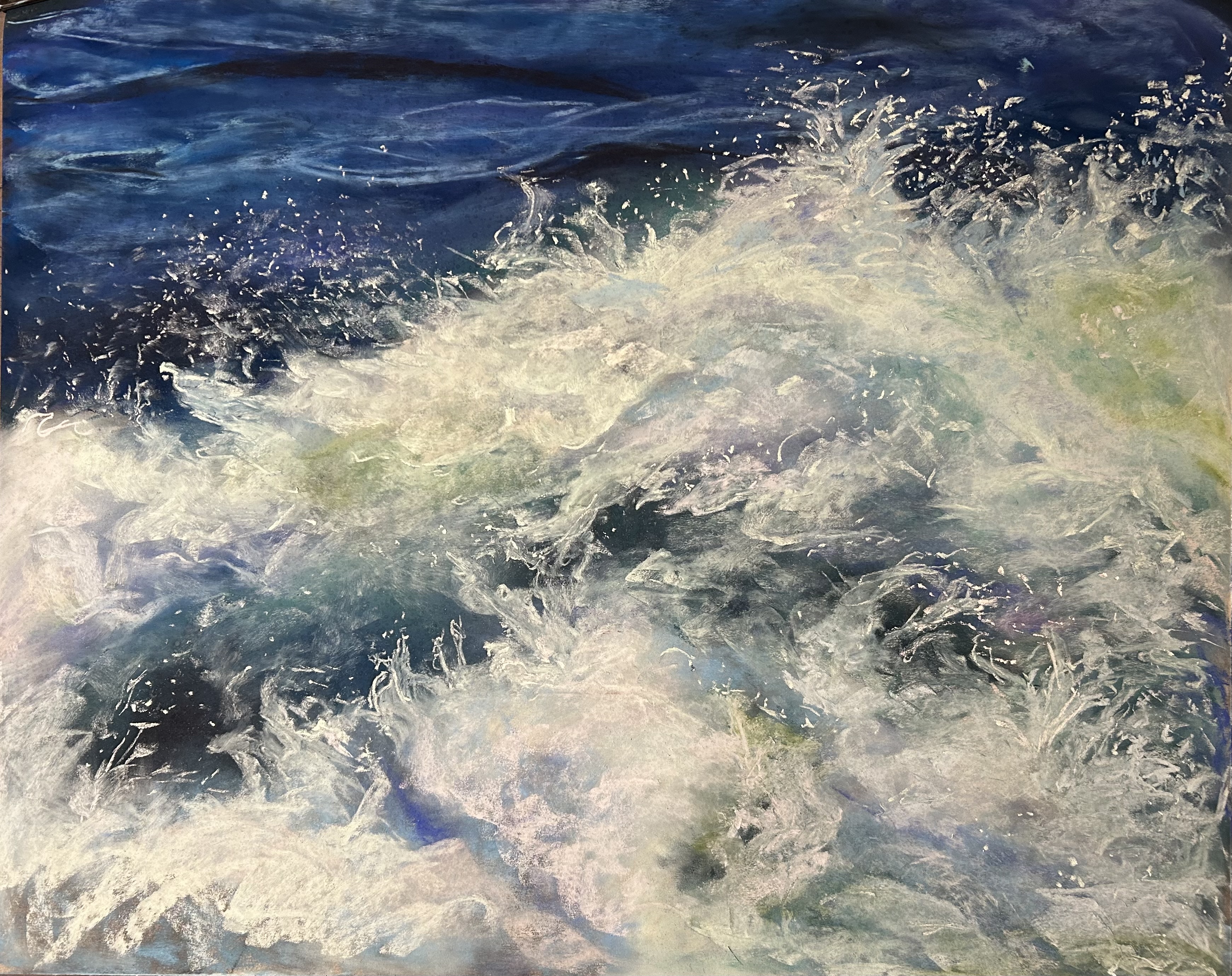 Wild salty sea water pastel by Thia